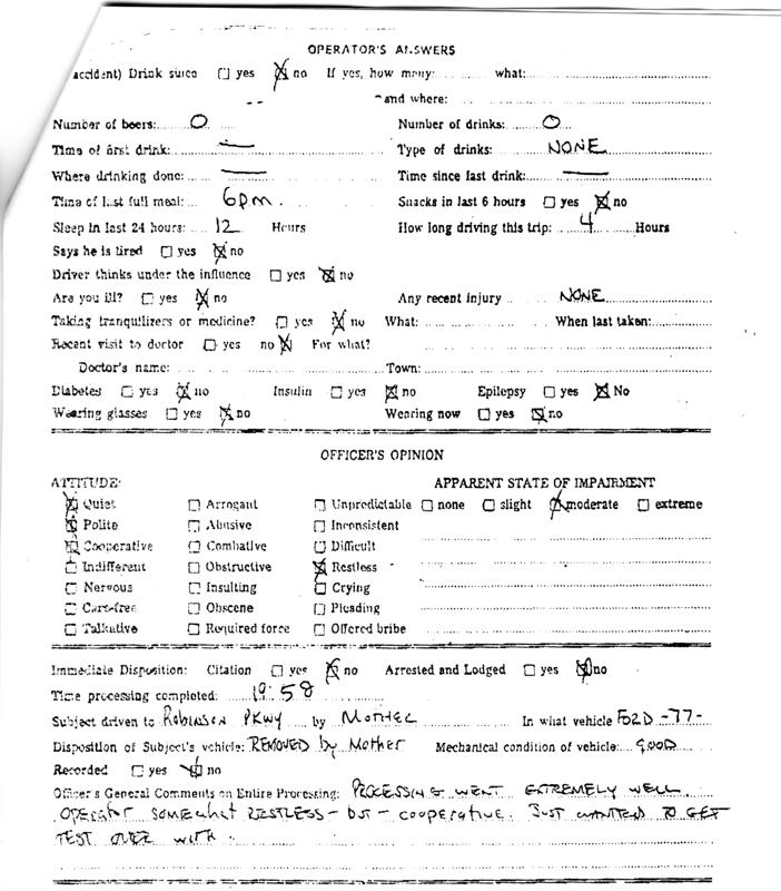 Barbara Kurth DUI #2 12/08/78 Page 4 of 7