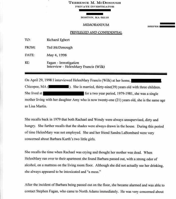 Report 2 - Interview with Hellenmary Francis (Wilk) 05/04/98 Page 1 of 2